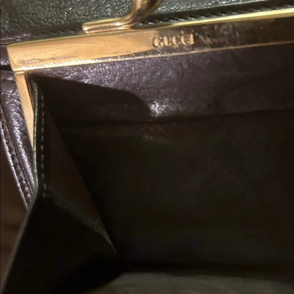 Gucci Bamboo and Leather Mini Wallet